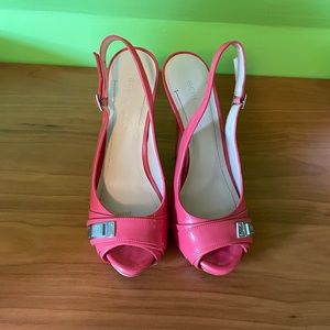 Peach/ pink high heels size 7 1/2